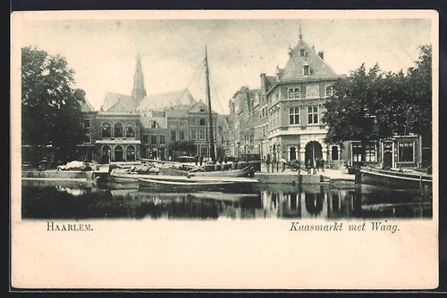 Haarlem fromage avec - haarlem,, balance