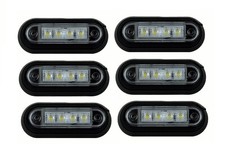 6 X Blanc 4 LED Feux Latéraux
