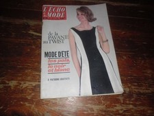 A VOIR !! ANCIENNE REVUE n° 29 " L'ECHO de la MODE " - 1962