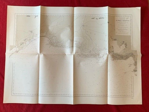 Rare carte marine de - la, marine-