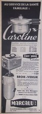 PUBLICITÉ AUTO CUISEUR - BROIE VIDEUR - MARCALU CAROLINE