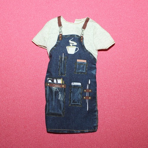 Robe tablier pour poupée