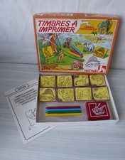 #Jeux de société - Vintage# 1988 - Nathan Timbres à imprimer - Dinosaures