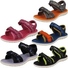 Sandales Ajustables Detaillées À Motif Pour Enfants Garçons Filles *SURF TIDE*