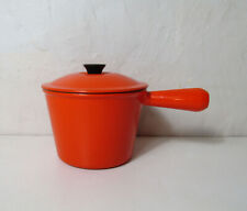 ancien caquelon Le Creuset orange vintage