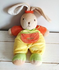 Takinou doudou lapin jaune