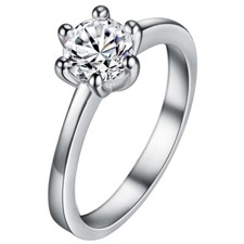 Bague Argent "One Solitaire 6