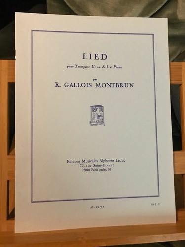 Gallois montbrun lied pour - r.,
