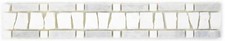 Marbre Bordure Gris Blanc Salle de Bain Cuisine Mur WBBOR-GW03 1 Bordure