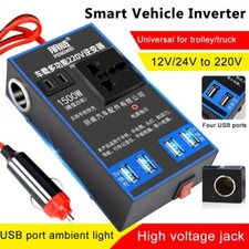 1500w Puissance Convertisseur Adaptateur 12V/24V �� Dc 110V/ 220V/ Car Chargers