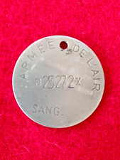 insigne plaque d'identité armée de l'air né en 1945 avec matricule