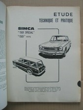 Revue Technique Automobile pour SIMCA 1501 Spécial et 1501 GL et GLS "1970"