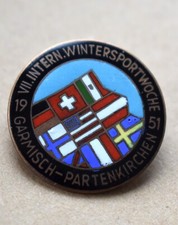 Insigne, broche sport d'hiver " 1951 Wintersportwoche Garmisch-Partenkirchen "