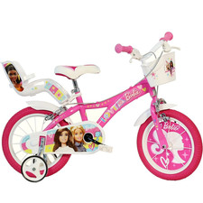 Vélo Fille 16 Barbie Rose Pour Fille 4 5 6 Ans Avec Hauteur 107-125 Cm