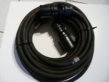 Rallonge triphasé 4 broches 32A 3P+T câblée avec du câble 4G6 HO7RNF de 20 mètre