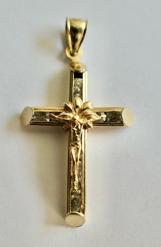 Pendentif crucifix croix or - pendentif, en