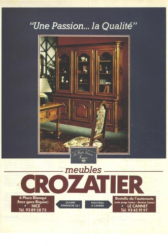 Publicite advertising 1987 - advertising,