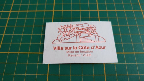 Carte villa sur côte - carte, la