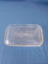 Beurrier En Verre Arcoroc France Décor Vache