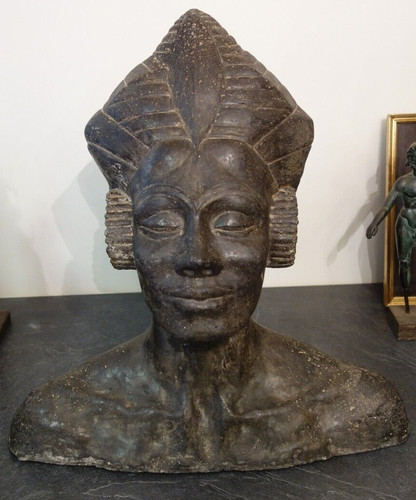 Tête égyptienne sculpture - égyptienne,