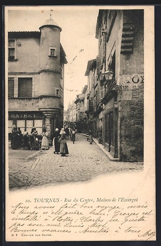 Cpa tournus rue centre - cpa, tournus,