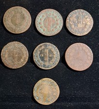 Lot  Louis XVI  ,  6 x  12 deniers François 1791 en cuivre