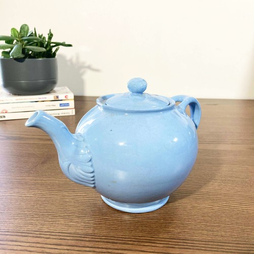 Théière vintage bleue longwy - bleue,