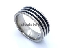 Bague Anneau Acier Inoxydable