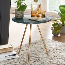 FineBuy Table d'appoint Marbre