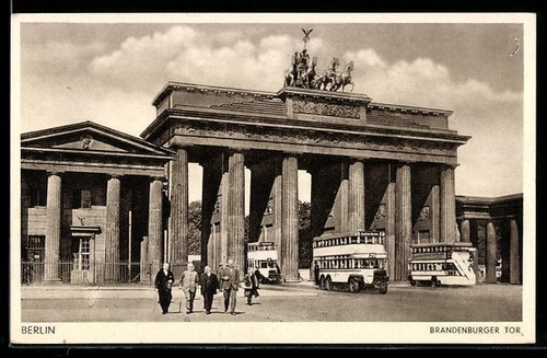 Carte postale berlin porte de - carte,