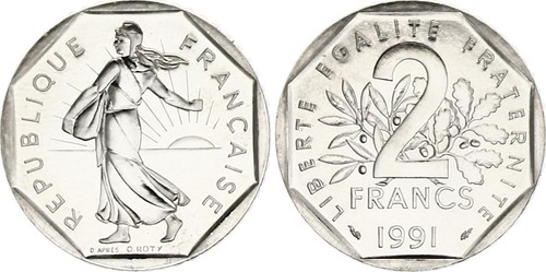 France francs semeuse 1991 - francs,