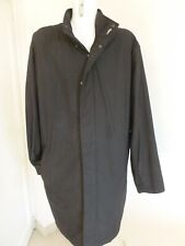 SUPERBE MANTEAU IMPER GENTLEMAN FARMER NOIR DOUBLURE CHAUDE AMOVIBLE TAILLE 56