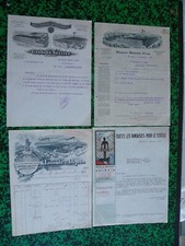 Lot 4 factures anciennes