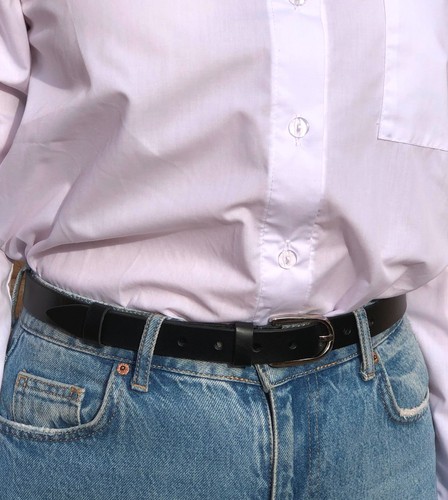 Ceinture femme large - , cuir