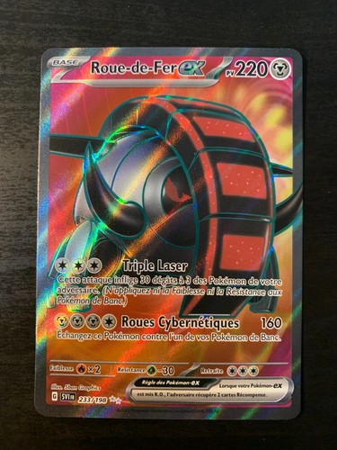 Carte pokémon roue fer ex - pokémon,