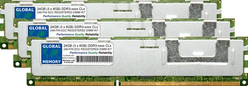 24gb 3x8gb ddr3 - 3x8gb, 1066/1333mhz
