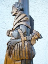 RARE PIED DE LAMPE BOIS