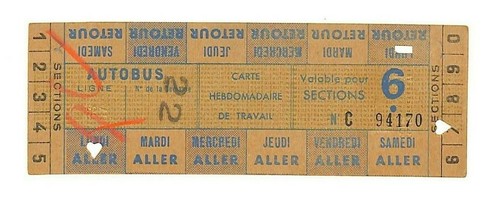 Ticket ratp autobus - ratp,