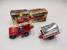 JOYAX Marseille Jeep mécanique Pompiers avec remorque et citerne Boite d'origine