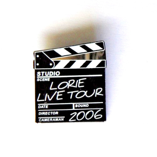 Broche clap cinéma - clap, lorie