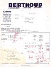 1956  BERTHOUD A BELLEVILLE SUR SAONE - M. VENUAT A MEAULNE