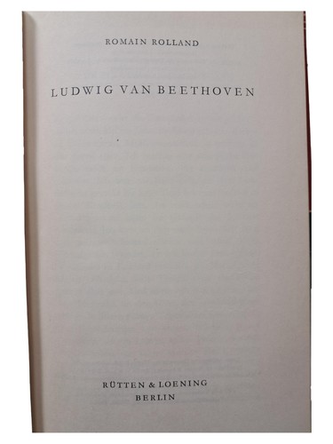 Romain rolland ludwig van - romain,