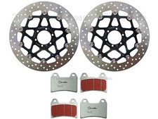 Disques frein BREMBO+Plaquettes SC POUR MOTO GUZZI V 11 BALLABIO 1100 2003>2005
