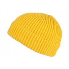 Bonnet Docker Jaune en Laine