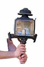 LANTERNE FIACRE ATTELAGE support métal TETE DE CHEVAL  PORTE DRAPEAUX  