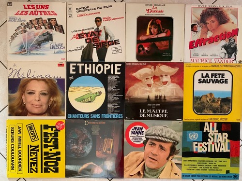 Lot disques 33t lp - 12,