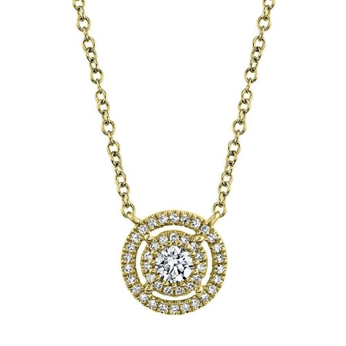14k jaune diamant solitaire - 14k,