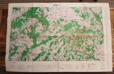 WWII - 1944 - CARTE BRITANNIQUE/AMÉRICAINE - EUROPE CENTRALE - BONN, ALLEMAGNE