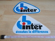 2 autocollants Radio FRANCE INTER