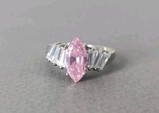 Ancienne Bague Zirconium Rose